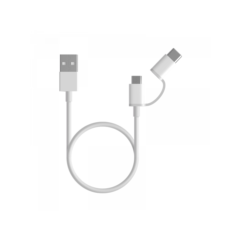 Xiaomi Cable 2 in 1 Type A to Type C / Micro USB 30cm White SJV4083TY  